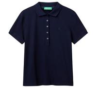 United Colors of Benetton Maglia Polo M/M 3tqjd300w, Bleu, Medium Femmes