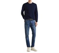 United Colors of Benetton Maille G/C M/L 1002u1g34 T-Shirt Ras du Cou Manches Longues, Bleu Foncé 016, M Homme
