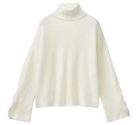 United Colors of Benetton Maillot de Cyclisme M/L 1244d203d Sweater, Blanc, S Femme