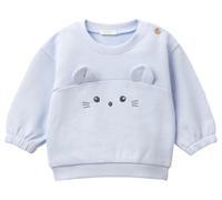 United Colors of Benetton Maillot G/C M/L 3j70a1058 Sweatshirt à Capuche, Bleu, 74 cm Mixte bébé