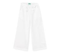 United Colors of Benetton Pantalone 4BE7CF01W, Bianco Ottico 101, S Fille