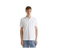 United Colors of Benetton Polo M/M 3wg9u301z, Blanc, Medium Hommes