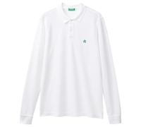 United Colors of Benetton Pull Polo M/L, Blanc 101, X-Small