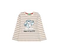 UNITED COLORS OF BENETTON T-Shirt beige / bleu / bleu clair / blanc, Taille 98