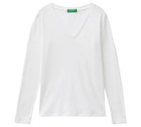 United Colors of Benetton T- Shirt M/L 3ga2e4245, Blanc 101, Medium Femme