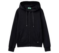 United Colors of Benetton Veste C/CAPP M/L 3j68d500j Sweat sans Capuche, Noir, S Femme