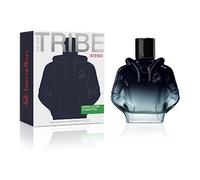 United Colors of Benetton We Are Tribe Intense Eau de Parfum pour Homme - Longue Durée - Parfum jeune, moderne et intense - Notes lavande, boisées, ambre et fruitées - Idéal pour la journée - 90 ml