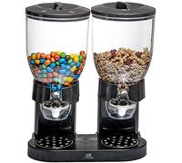 United Entertainment - Distributeurs de Céréales - Cornflakes Dispenser - Noir - Petit-déjeuner - Outils de Cuisine - 33x20x42 cm