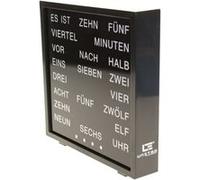 United Entertainment Horloge à mots allemands à LED 16,5x17 cm Noir G