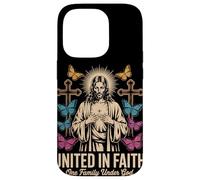 United in Faith Vintage Jésus Christian Streetwear Coque pour iPhone 14 Pro
