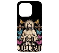 United in Faith Vintage Jésus Christian Streetwear Coque pour iPhone 15 Pro