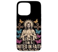 United in Faith Vintage Jésus Christian Streetwear Coque pour iPhone 15 Pro Max