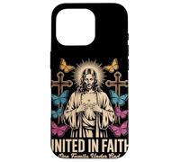 United in Faith Vintage Jésus Christian Streetwear Coque pour iPhone 16 Pro