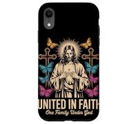 United in Faith Vintage Jésus Christian Streetwear Coque pour iPhone XR
