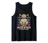 United in Faith Vintage Jésus Christian Streetwear Débardeur