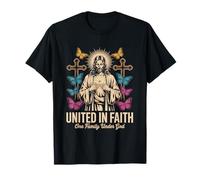 United in Faith Vintage Jésus Christian Streetwear T-Shirt
