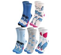 United Labels 5 paires de chaussettes Disney I-Aah pour femmes, motif âne, bleu, 38-43, chaussettes pour femmes, bas pour femmes