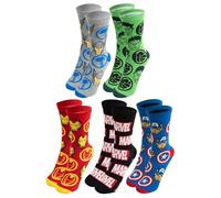 United Labels 5 paires de chaussettes Marvel pour homme, multicolores, 40-45, chaussettes de super-héros pour homme, chaussettes pour hommes