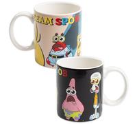 United Labels Bob l’éponge Mug magique - Équipe tasse à café en céramique, change de couleur, 320 ml