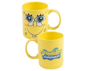 United Labels Bob l’éponge tasse 3D - Face, mug café en céramique jaune 320 ml