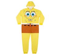 United Labels Bob l'éponge Costume pour Adulte, M, Jaune, Combinaison Unisexe, Combinaison avec Capuche, Costume Une pièce pour la fête de Carnaval