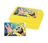 United Labels Bob l'éponge SpongeBob SquarePants Boîte à Déjeuner Sandwich Bento Lunch Box avec Séparateurs jaune