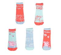 United Labels Chaussettes fille Peppa Pig, chaussettes invisibles pour enfants (lot de 5) (as4, numeric, numeric_27, numeric_30, regular)
