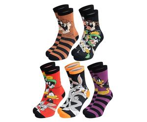 United Labels Chaussettes Looney Tunes pour hommes - Bugs Bunny, Duffy Duck, Taz & Co. Chaussettes de sneakers pour hommes 40-45 (paquet de 5)