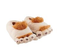 United Labels Chaussons 3D Halflinger Pieds Hobbit Pantoufles en peluche (système de taille de chaussures UE, adulte, numérique (de /à), M, 32, 34)