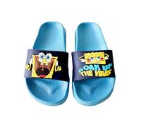 United Labels Chaussons de bain 3D Bob l'éponge pour garçon - Soak up the Vibes - Pantoufles de bain antidérapantes - Bleu, bleu, 25/26 EU