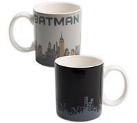 United Labels DC Comics Batman Mug magique - Gotham City Skyline tasse à café en céramique, change de couleur, 320 ml