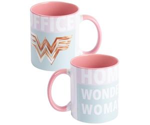 United Labels DC Comics Wonder Woman Tasse à café en céramique Rose Turquoise 320 ml