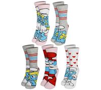 United Labels Die Schtroumpfs Lot de 5 paires de chaussettes pour femme - Taille 38-43