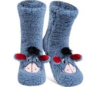 United Labels Disney Bourriquet Chaussettes douillettes pour femme Bleu Taille unique 38-43 Chaussettes antidérapantes moelleuses avec doublure Sherpa Chaussettes chaudes