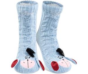 United Labels Disney Bourriquet Chaussettes douillettes pour femme Bleu Taille unique 38-43 Chaussettes antidérapantes moelleuses avec doublure Sherpa Chaussettes chaudes