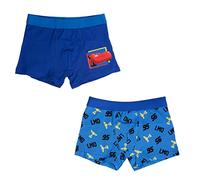 United Labels Disney Cars - Lightning McQueen Boxers pour garçons Caleçon sous-vêtements Bleu (Pack de 2) (as3, Numeric, Numeric_122, Numeric_128, Regular)