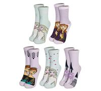 United Labels Disney Frozen Lot de 5 chaussettes pour fille Motif Reine des neiges Multicolore, multicolore, 30 cm