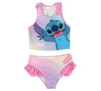 United Labels Disney Lilo & Stitch Tankini Fille à Volants, Violet/Rose, 110/116, Maillot 2 pièces Enfant