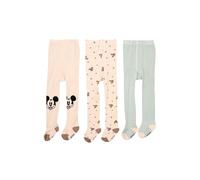 United Labels Disney Mickey Mouse Lot de 3 collants pour bébé garçon et fille - Marron vert clair, Marron/vert clair, 74-80