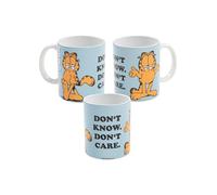 United Labels Garfield Mug - Don't Know Don't Care Tasse à café en céramique Bleu 320 ml