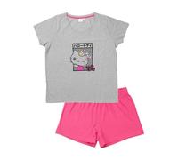 United Labels Hello Kitty Pyjama pour femme - Ensemble pyjama à manches courtes avec short - Gris/rose, gris/rose, XL