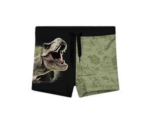 United Labels Jurassic World Short de Bain garçon, Vert/Noir, 134/140, Mode Enfant