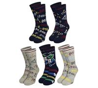 United Labels Lot de 5 paires de chaussettes Harry Potter pour homme, noir/gris, 40-45, chaussettes pour homme