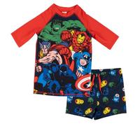United Labels Marvel Avengers Maillot 2 pièces Anti-UV 30 garçon, Bleu/Rouge, 98/104