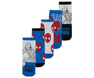 United Labels Marvel Spiderman Lot de 5 paires de chaussettes pour enfant Bleu/gris, bleu/gris, 35-38