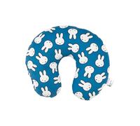 United Labels Miffy Coussin de nuque de voyage en forme de lapin Allover confortable pour voiture, avion Bleu
