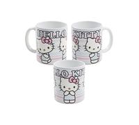 United Labels Mug Hello Kitty - Mug à Café Rayé Céramique Bleu 320ml