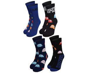 United Labels Pac-Man Lot de 4 paires de chaussettes pour homme Taille 40-45