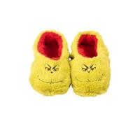 United Labels Pantoufles Grinch en peluche pour femmes, vert, pantoufles d'hiver, pantoufles de Noël, vert, 6