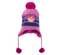 United Labels Paw Patrol Bonnet d'hiver en tricot pour fille avec pompon Rose/bleu, Rose, taille unique